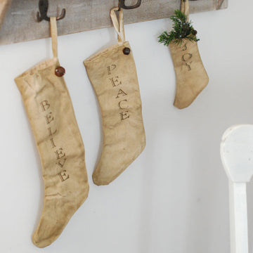 Country Christmas Stockings, Set of Three