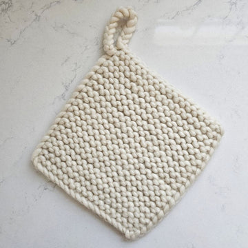 Knitted Wool Pot Holder