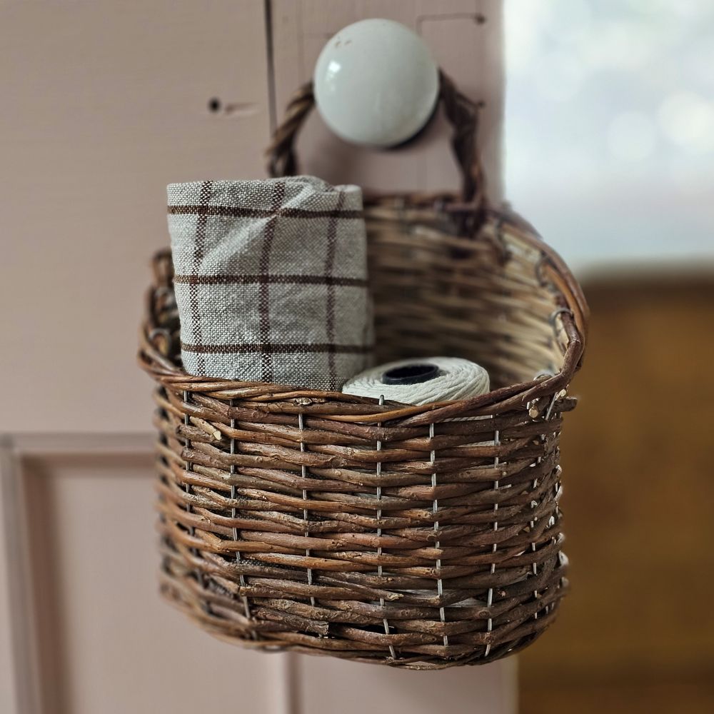 Natural Willow Wall Basket