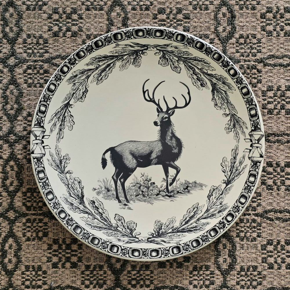 Vintage Style Deer Plate