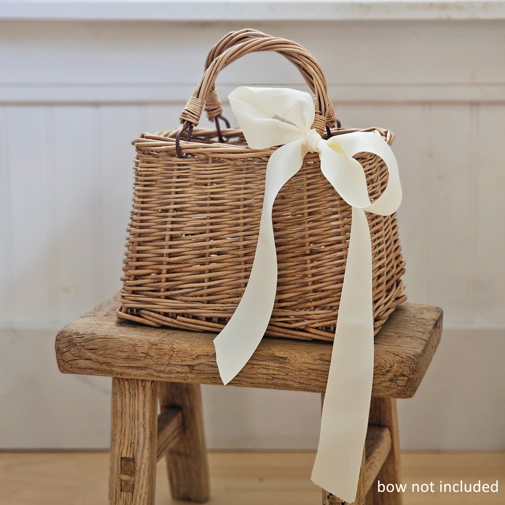 Wicker Carry Basket Bag