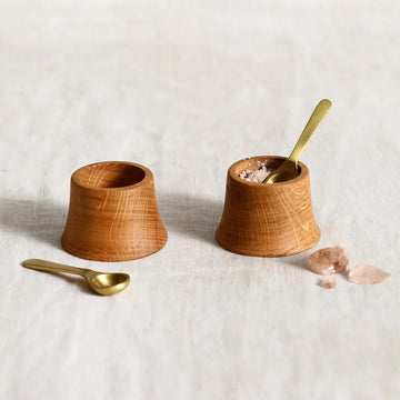 Wood Pinch Bowl and Spoon Set