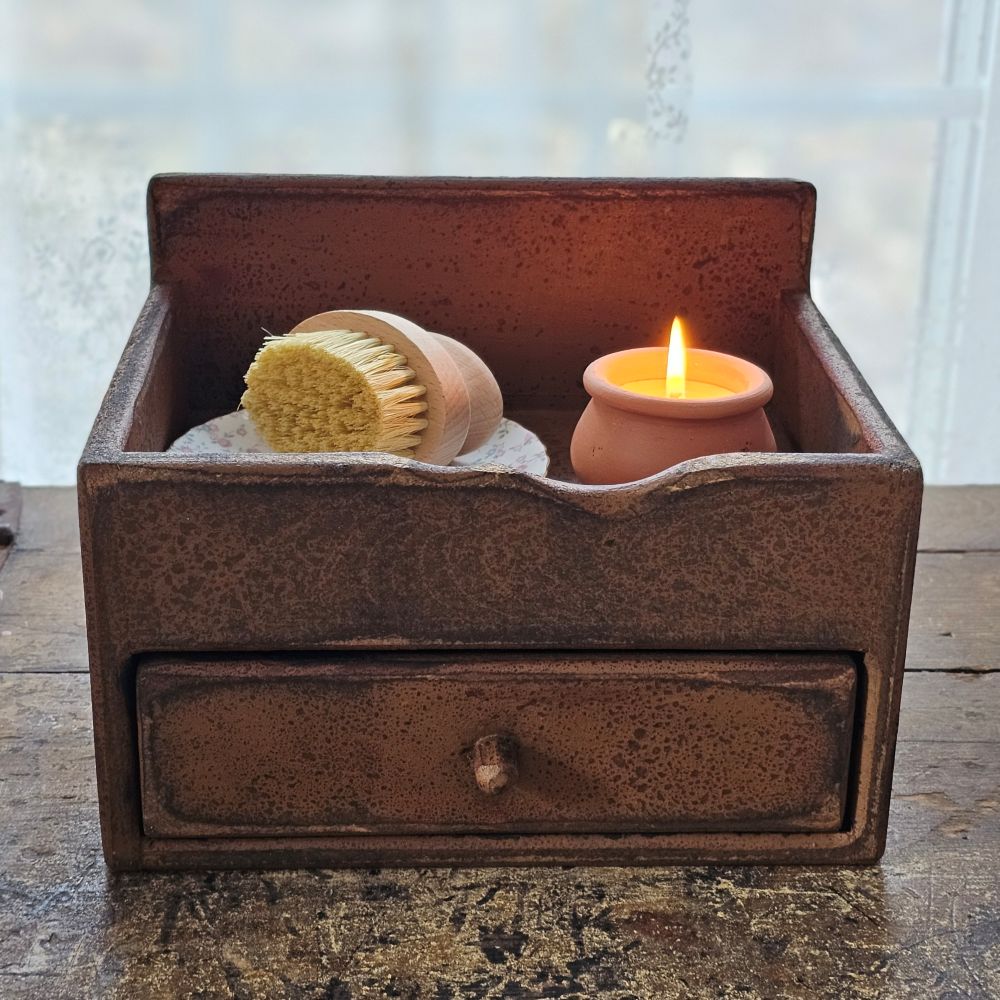 Wood Counter Cabinet with Drawer